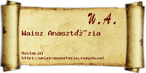 Waisz Anasztázia névjegykártya